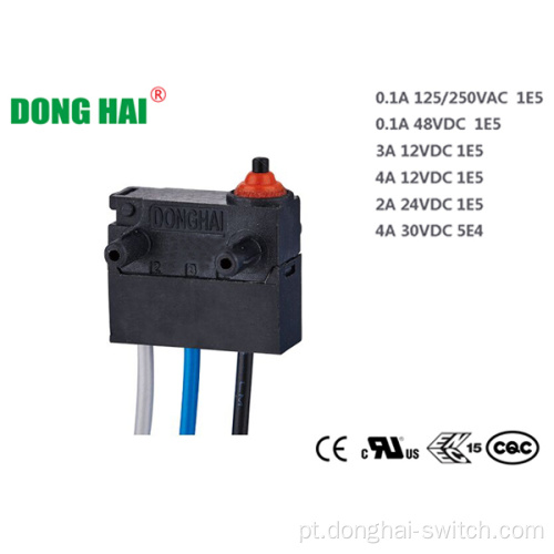 Capa que trava o micro interruptor subminiatura impermeável